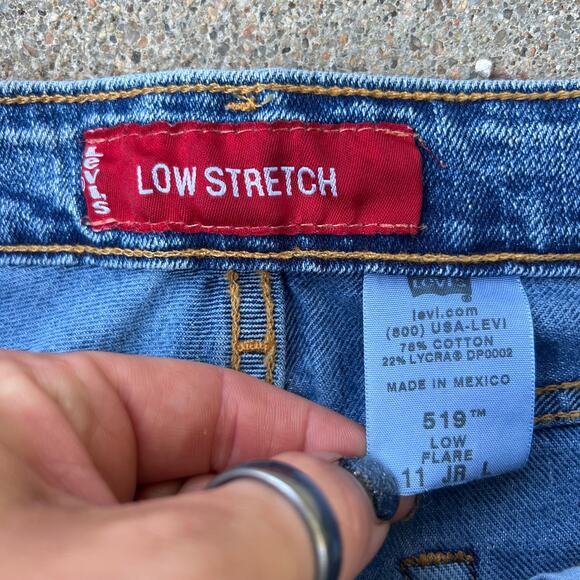 Vintage Y2K Levi’s 519 Low Stretch Jeans 11 JR L - Picture 4 of 6